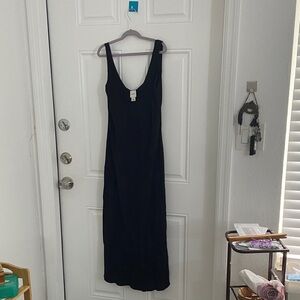 Calvin Klein Black Backless Dress